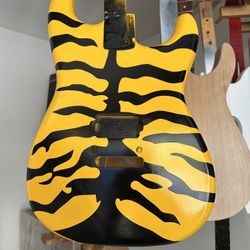 Tiger Print Alder Guitar Body
