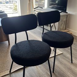 Upholstered Kitchen Dining Room Chairs - set of 2