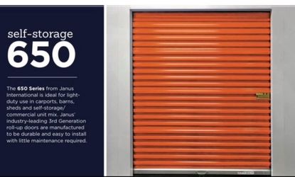 Roll-Up DuroSTEEL 650 Series Door 8’W x 6’8”H