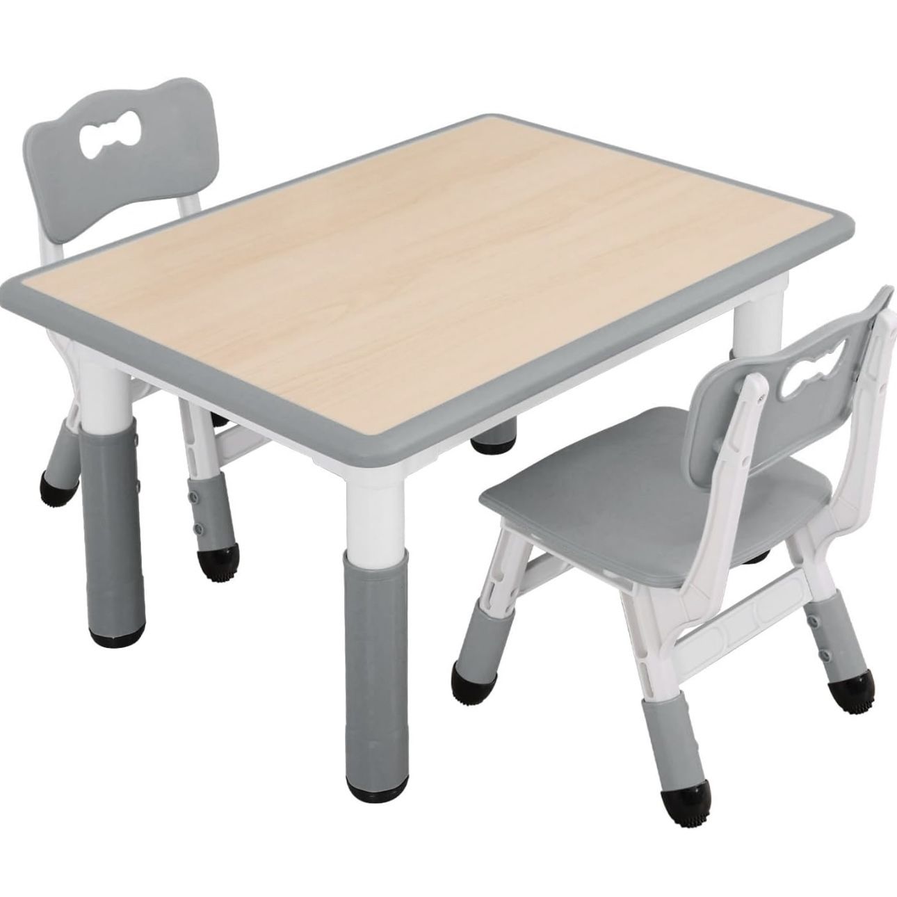Kids Table & Chairs, Adjustable Height