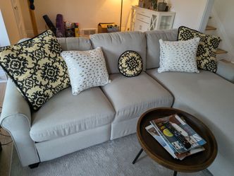 L-Shape Chaise Sectional Sofa w/ Storage - Serta Copenhagen - $350