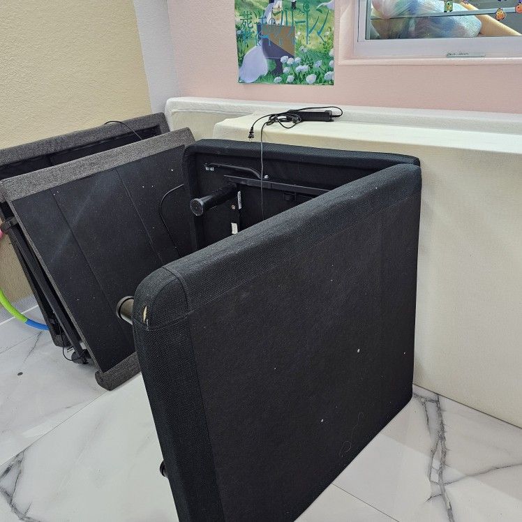 2 TWIN XL Adjustable Bed Frames And Matresses