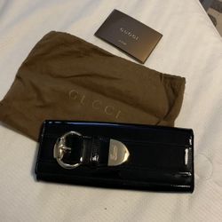 Vintage Gucci Patent Leather Long Wallet 