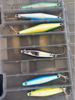 Lot of 6 Tady Fishing Irons Lures Jigs