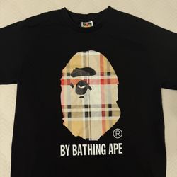 Black Bape Burberry T Shirt