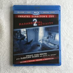 Paranormal Activity 2 Blu-ray DVD Unrated Director’s Cut 2-Disc Combo Pack