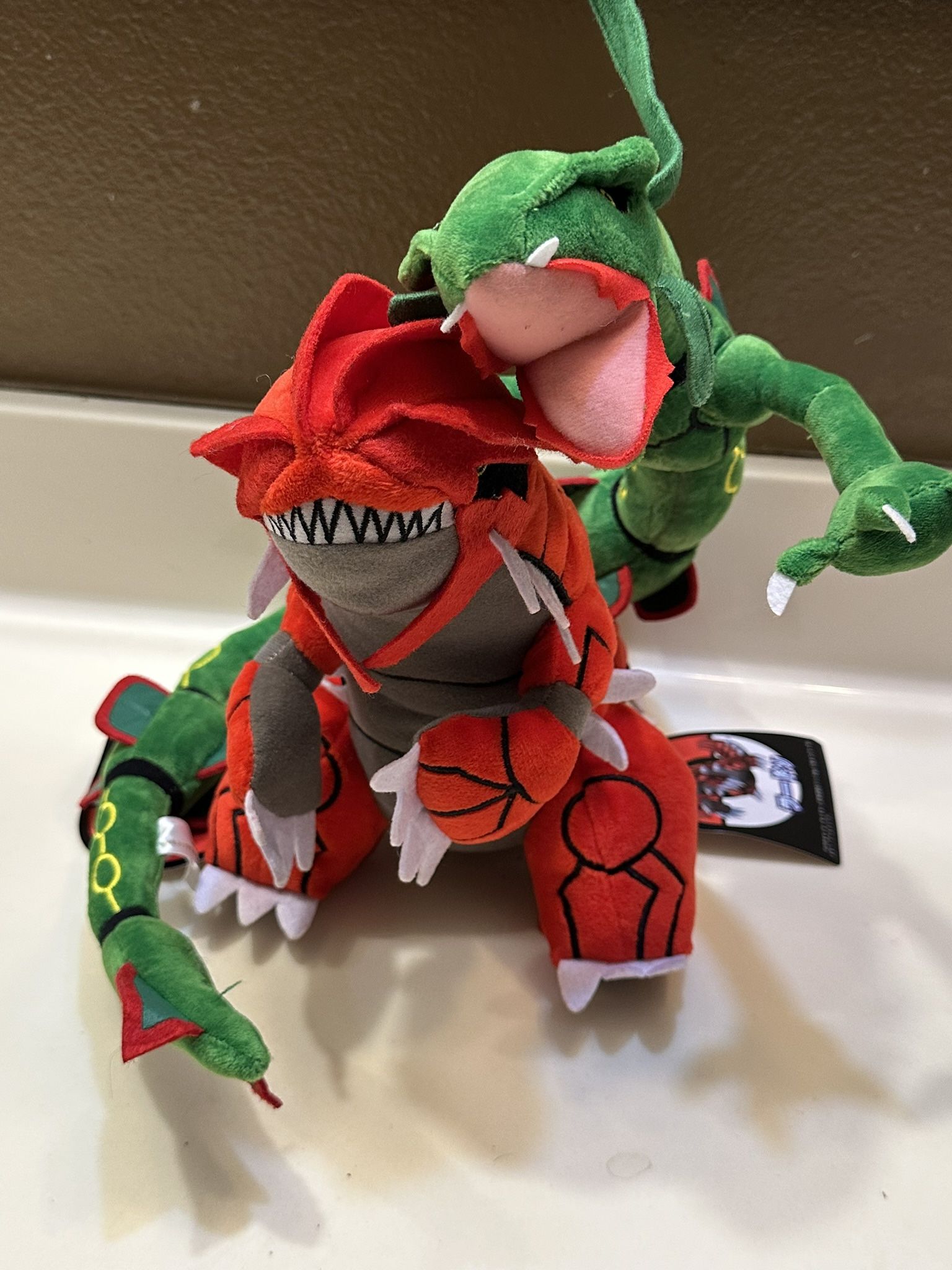 New Groudon And Rayquaza Pokemon Plushies Bundle