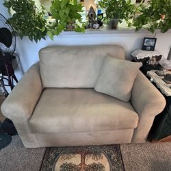 Twin sofa bed & matching recliner