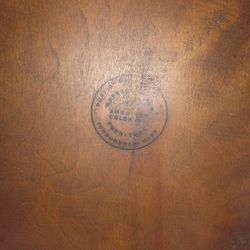 Curtis Products authentic reproduction of American Colonial writing chair. 