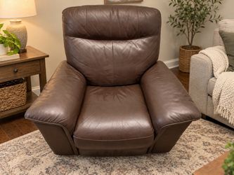 Brown Leather Recliner Chair