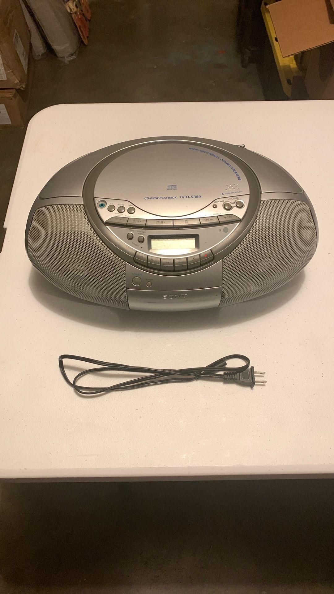 Sony Portable CD and Cassette Boombox