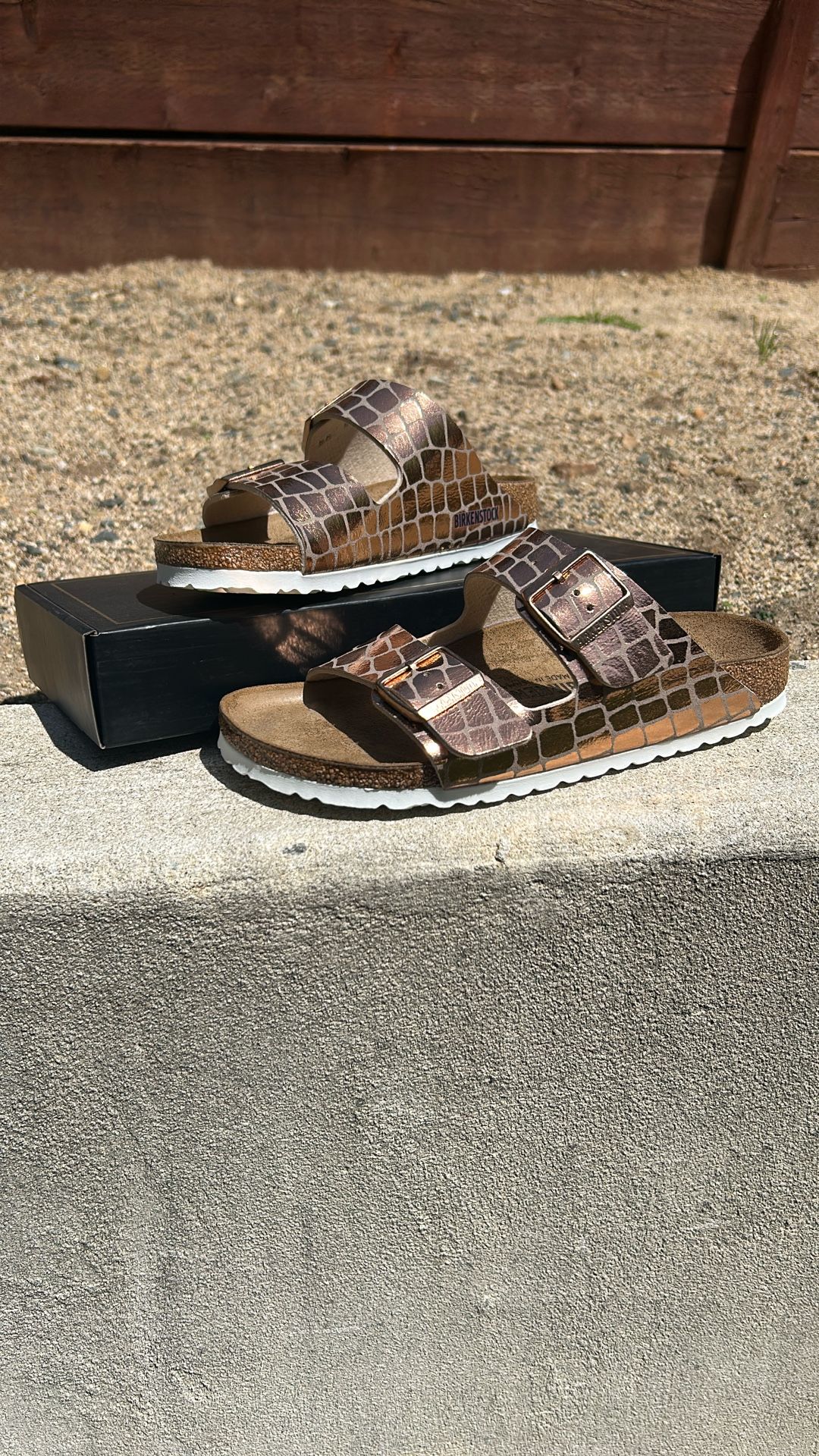Women’s Gator Gleam Copper BIRKENSTOCKS - Unique