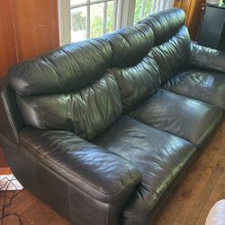 Black Leather Couch