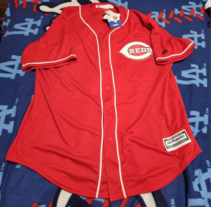 NWT Cincinnati Reds Brandon Phillips Majestic CoolBase Jersey, Men's XL