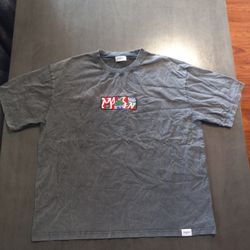 Vintage Grafitti Faded Gray T Shirt Maezen Wear Art Size XL