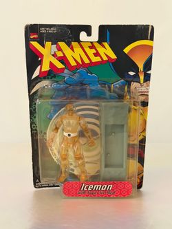 Vintage Toy Biz Marvel X-Men Iceman Action Figure w/ Super Ice Sled