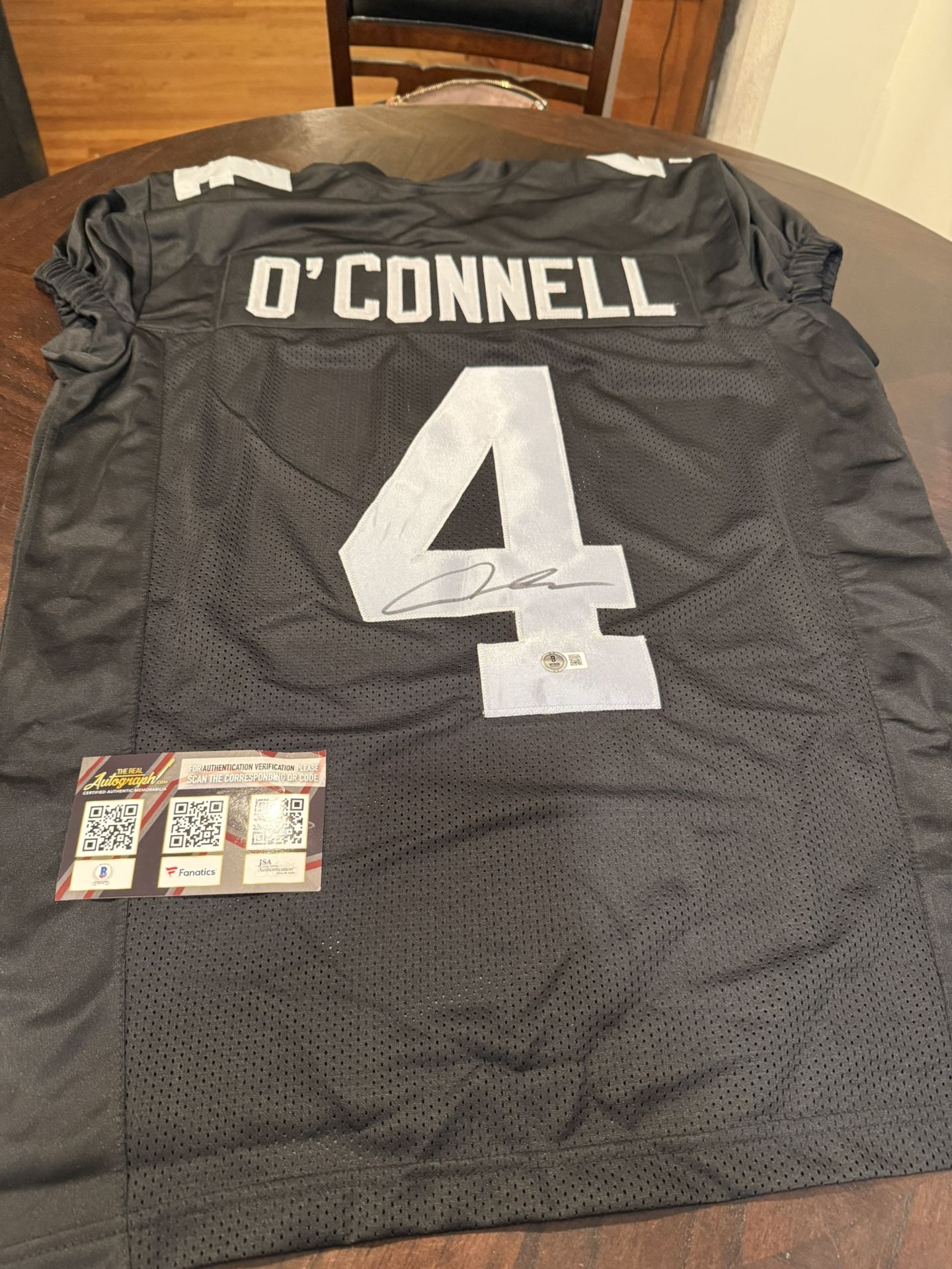 Aiden O’Connell Signed Raiders Jersey