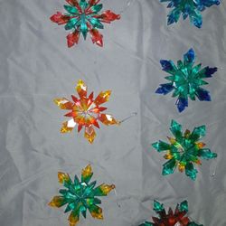 7 Handmade Resin Snowflake Ornaments 
