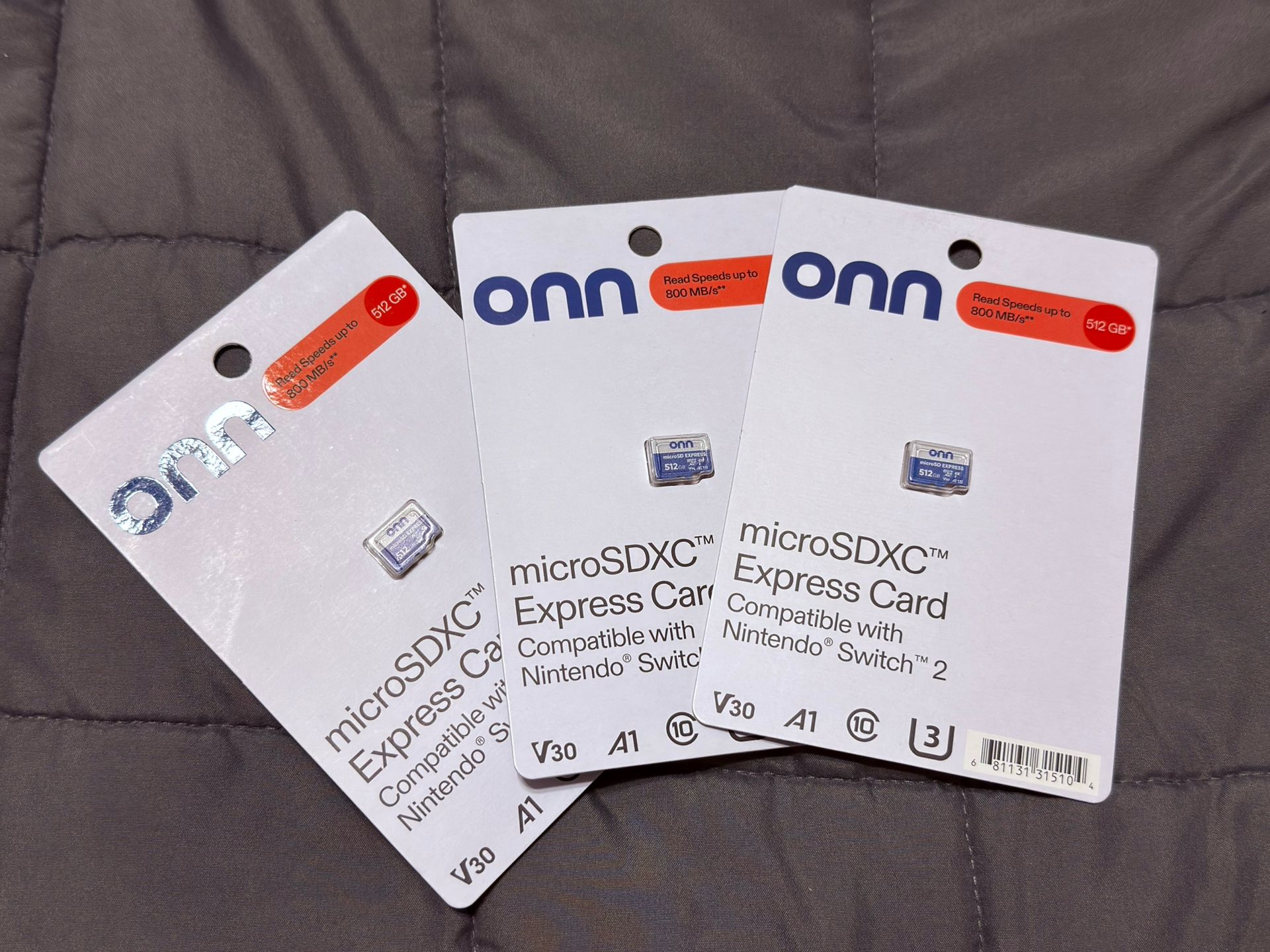 Onn 512GB MicroSD Express Card (Nintendo Switch 2 Compatible)
