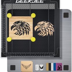 Honeycomb Laser Bed 11.8"x11.8"x 0.87", Geekbee Honeycomb Working Panel with Aluminum Plate for CO2 or Laser Engraver Cutting Machine, Smooth Edge Cut