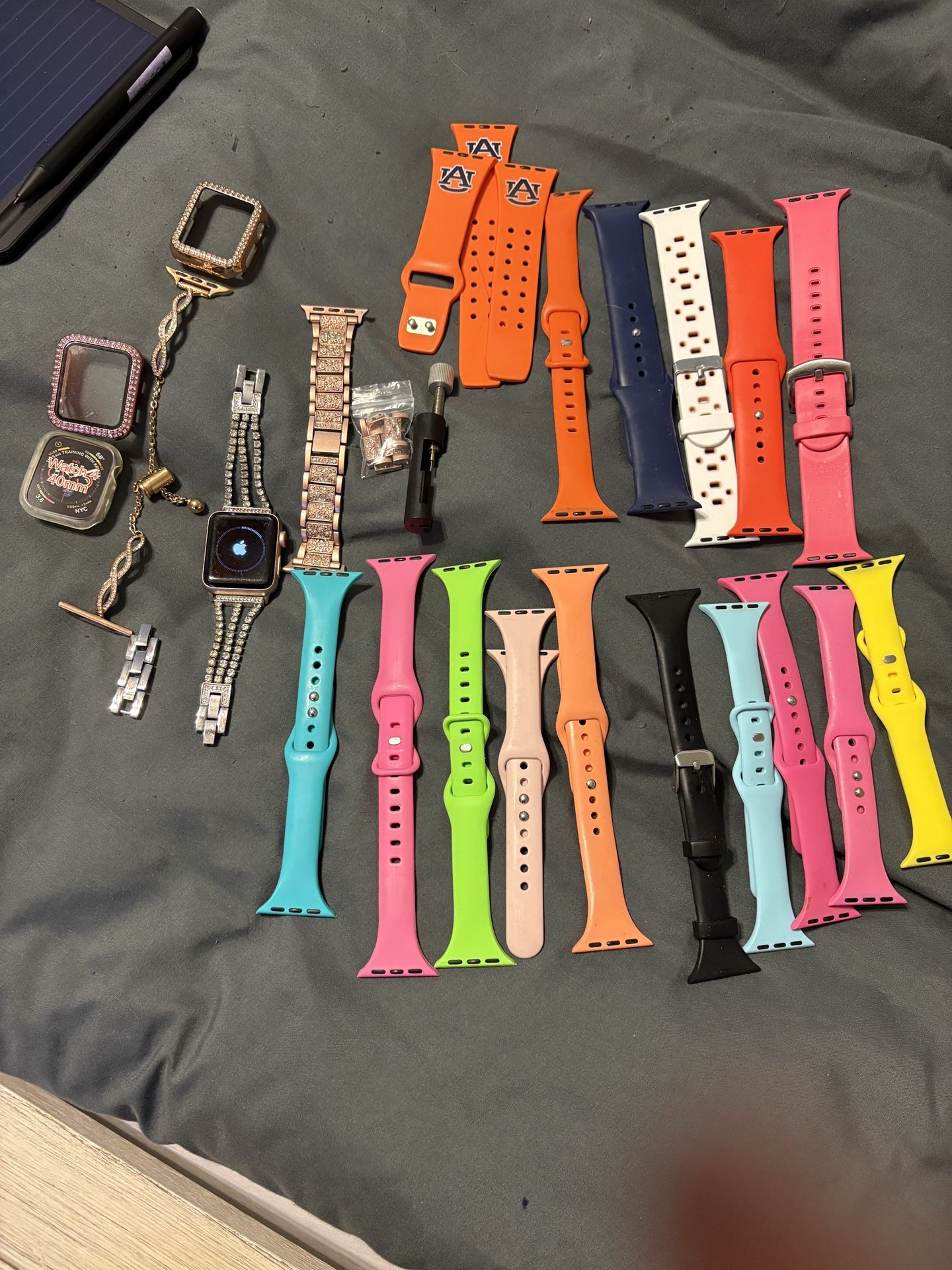 UNLOCKED Apple Watch Series 3 Cellular Capabilities (also Wifi & GPS) + 20 Bands Great Condition!