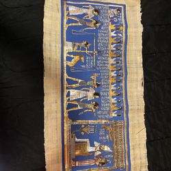 3ft Egyptian Papyrus Art