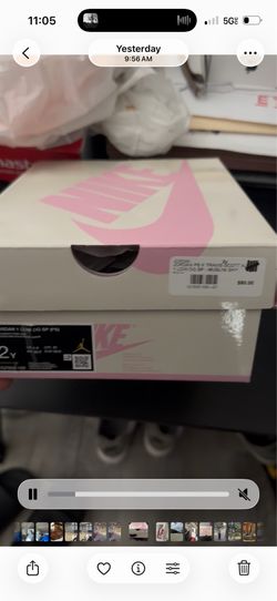 PS Jordan 1 Low “Shy Pink” - size 2Y