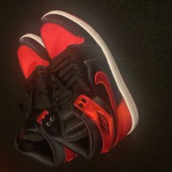 Selling Both Pairs Of Shoes, Satin Ones And Supreme Forces Both Size 9M