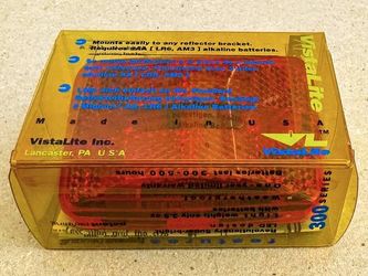 VistaLite VL300 Series Flashing Red LED Lights, For Bikes, Made in USA 🇺🇸