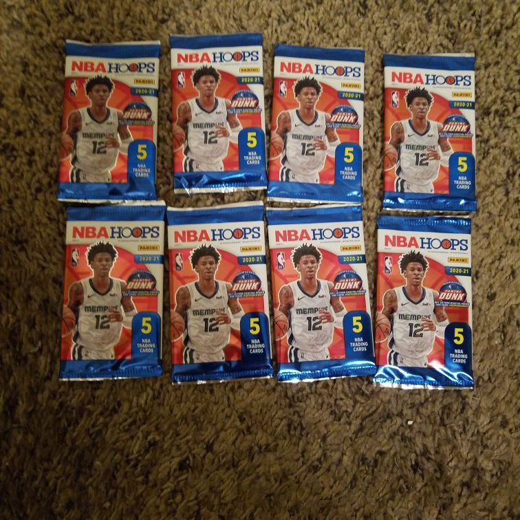 NBA  Basketball  Sports Cards  ! NBA  Hoops  2020-21 Panini ! Pack  S  Only!