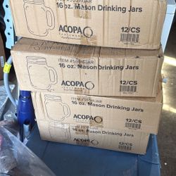 40 Mason Jars With Handles 
