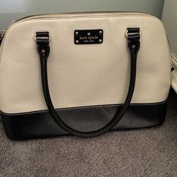 Kate Spade Black And Beige Handbag 
