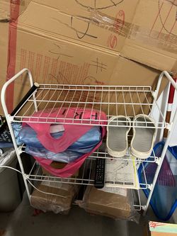 Wire shoe rack 4 tiers
