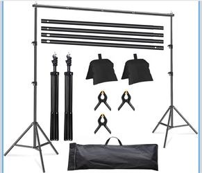 Adjustable backdrop stand