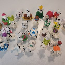 Lot Of 27 mixed 101 Dalmatians Disney toy Figures Toys Cake Toppers Dogs