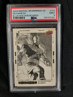 2024 Marvel Beginnings V2 Gilgamesh Illustration Boards #121 PSA 9
