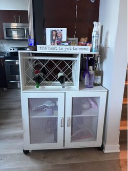 Wine and Bar storage with Wheels