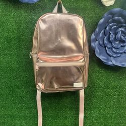J Crew Metallic Pink Backpack NWT Brand New 