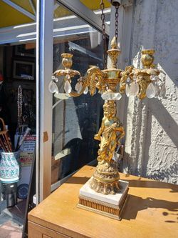 vintage brass candelabra