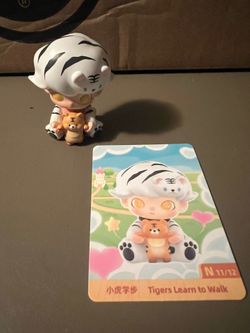POP MART DIMOO Tigers Learn to Walk – Animal Kingdom Series – Authentic Blind Box Figure