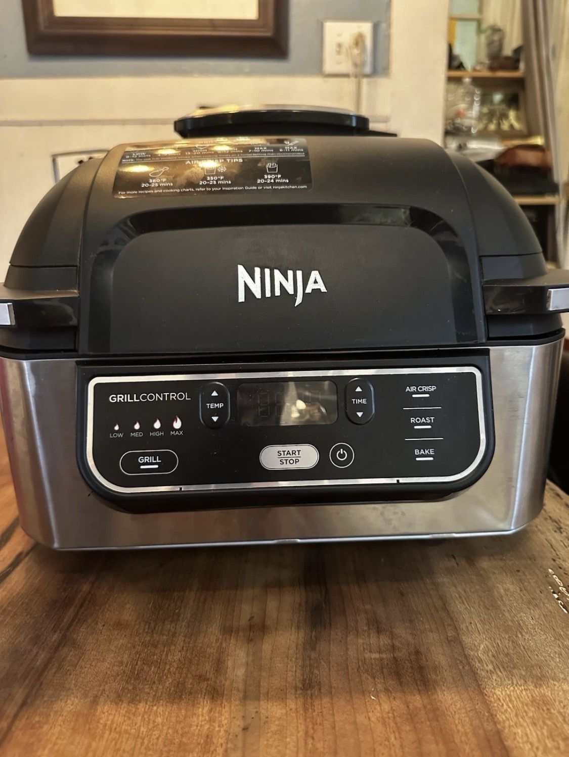 Open Box Never Used Ninja Foodi Indoor 5-in-1 Grill (+ Air Fry, Roast, Bake, & Dehydrate) Up To 3lb Roast Dishwasher Safe