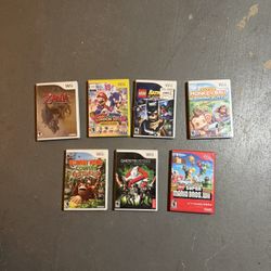 Nintendo Wii Game Lot – 7 Games (Mario, Zelda, Donkey Kong)