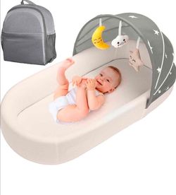 Portable Baby Bassinet- Travel Bassinet for Newborn and Infant, Suitable for Indoor & Outdoor Carry