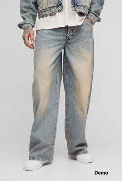boohooMAN Tall Tinted Wash Jeans (38”)