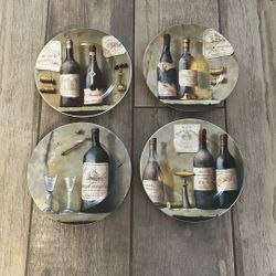 Set 9" Wine Plates & Optional 16" Olive Tray