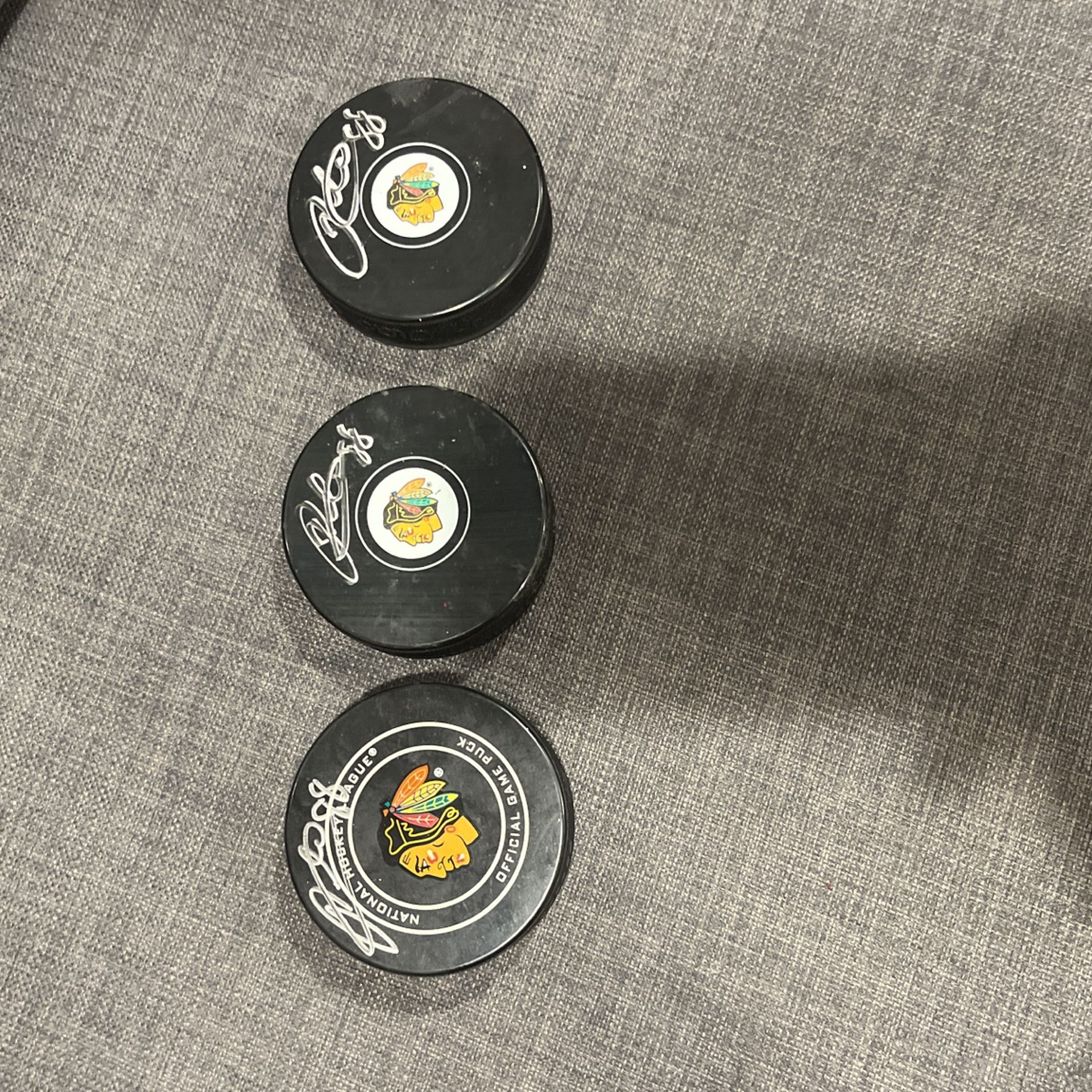 Blackhawk Hockey Pucks