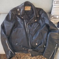 Excelled Mens Black Motorcycle Jacket 