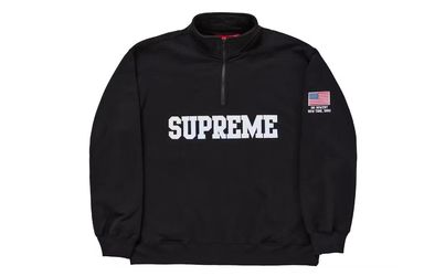 Supreme Shop Flag Half Zip Pullover, Men’s Size Medium, Sold Out!