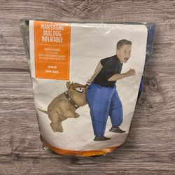 Biting Dog Blue Inflatable Halloween Costume, One Size 