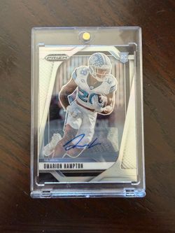 Omarion Hampton rookie auto
